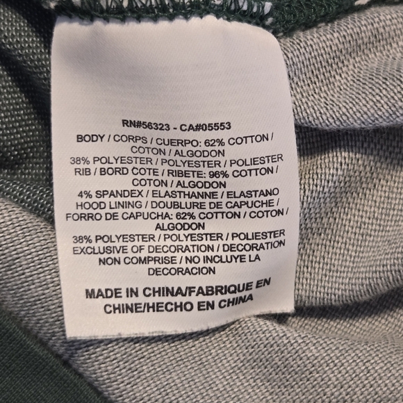 Nike Mens Retro Y2K Monochromatic Green Striped Full Zip Hooded Jacket Medium - Picture 8 of 10